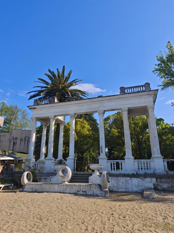 Coastal ruins and beach scenes documented in Sokhumi, Abkhazia