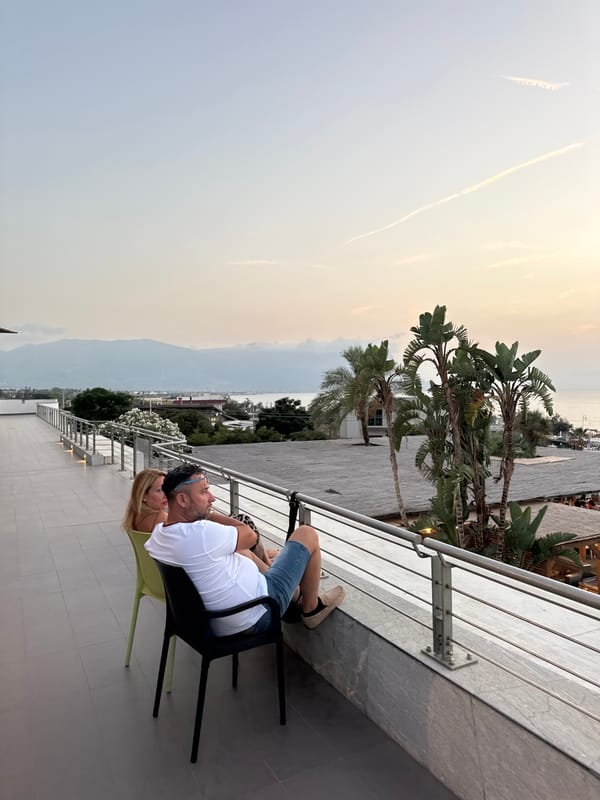 Dusk at a Sicilian resort, Isola delle Femmine