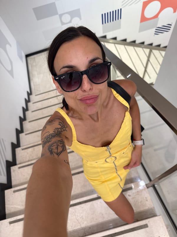 Woman documents day out in yellow dress across Pleven