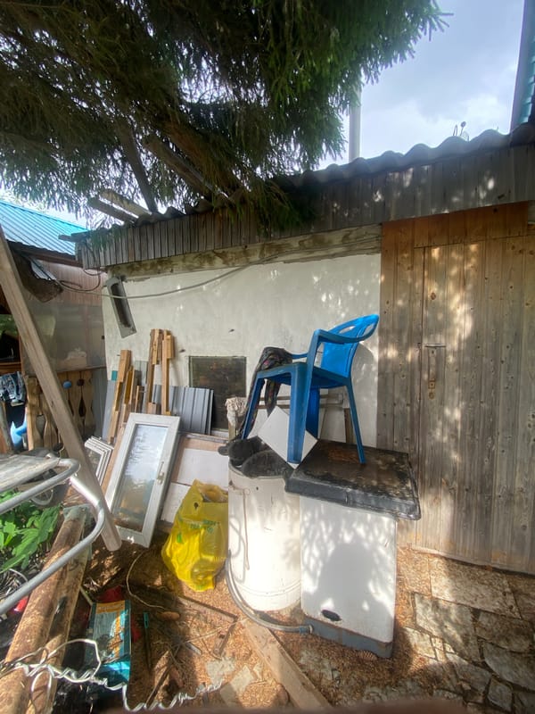 Resident documents everyday garden and household scenes in Naberezhnye Chelny