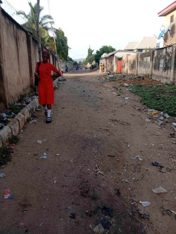 Morning routines captured on Nigerian dirt roads