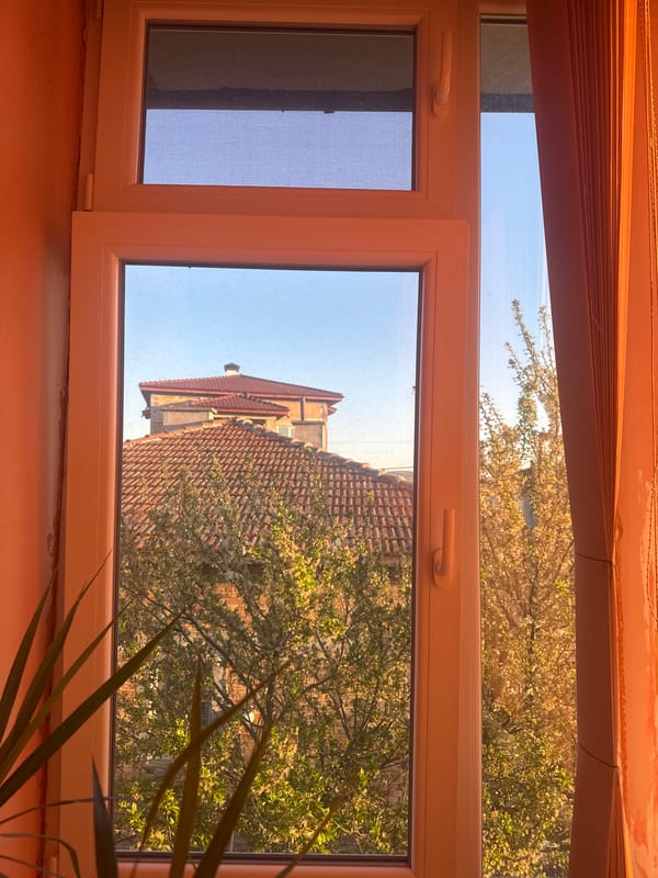 Interior window view documented in Burgas, Bulgaria