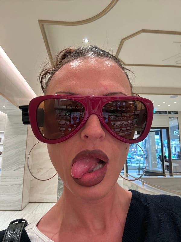 London shopper browses eyewear, books, beauty products during afternoon outing