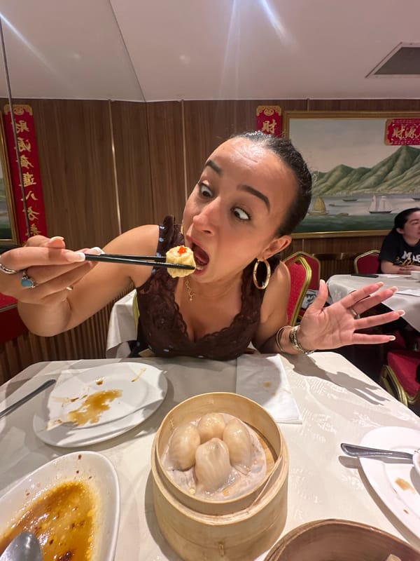 Diners enjoy dumplings at London Chinese restaurant