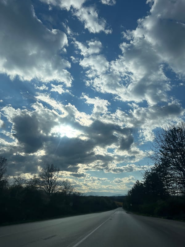 Road view documented near Kravoder, Bulgaria Thursday afternoon
