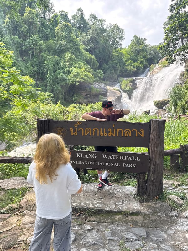 Morning stop at Mae Klang Waterfall in northern Thailand