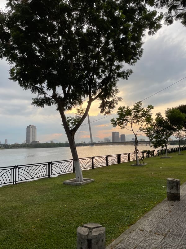 Strolling Da Nang's Han River waterfront on a June morning