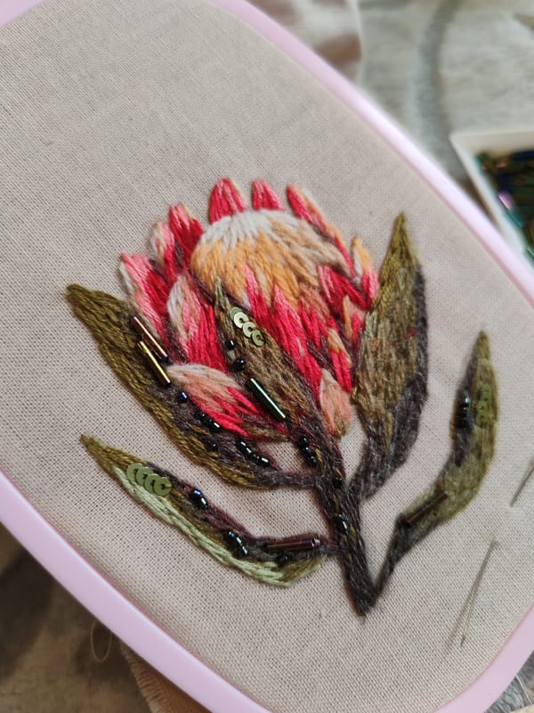 Morning domestic scenes captured in Ust-Ilimsk: sleeping cat, embroidery work