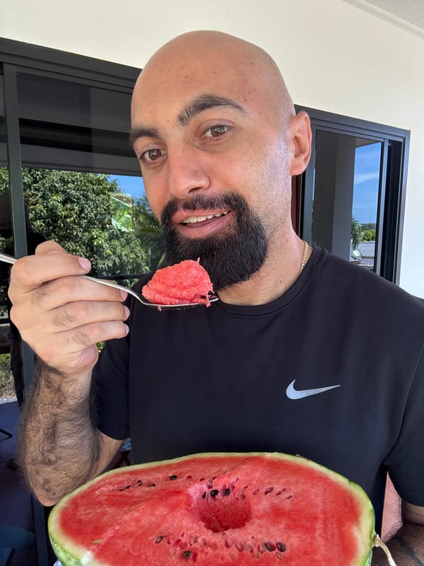 Watermelon breakfast and outdoor moments in Ko Samui