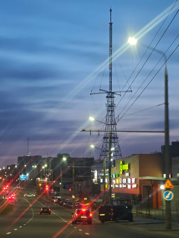 Evening life documented in Hrodna, Belarus