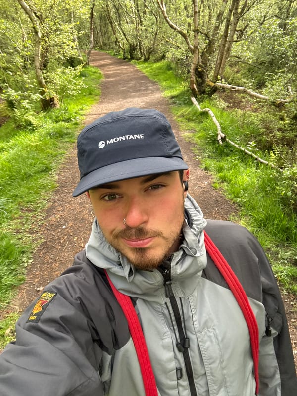 Hiker and dog spotted on forest trail Monday morning