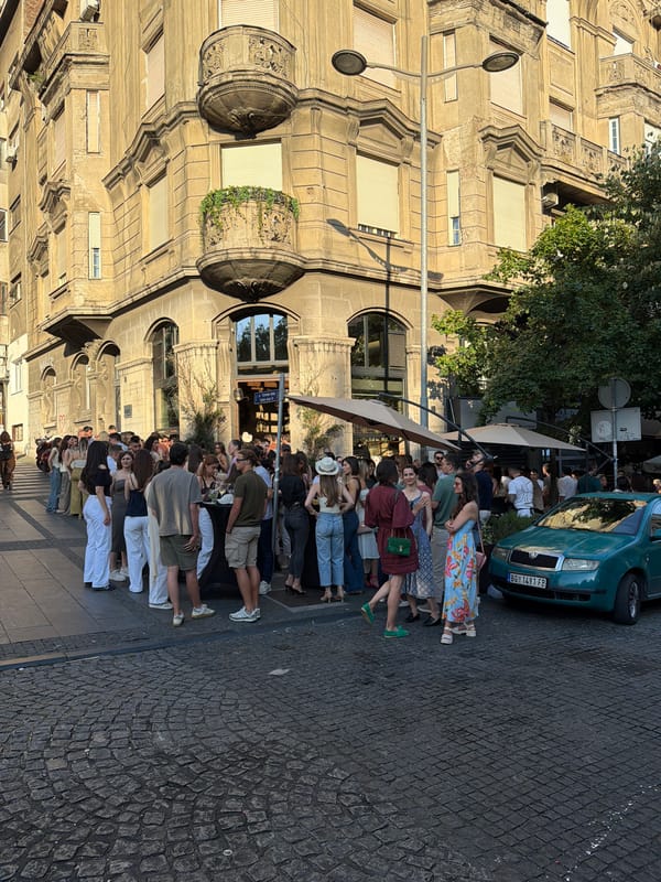 Late afternoon street life documented across central Belgrade