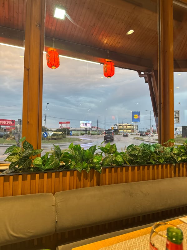 Japanese restaurant dining scene in Șelimbăr, Romania