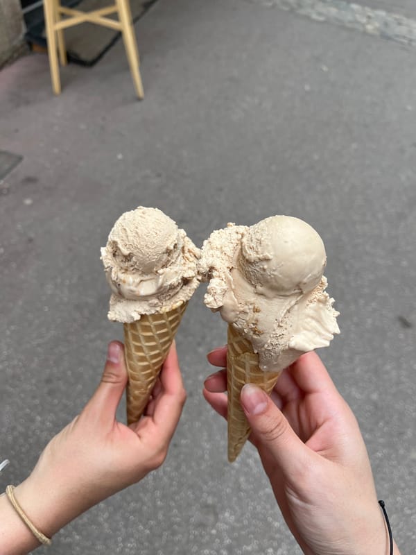Morning brunch and canal views documented in Annecy