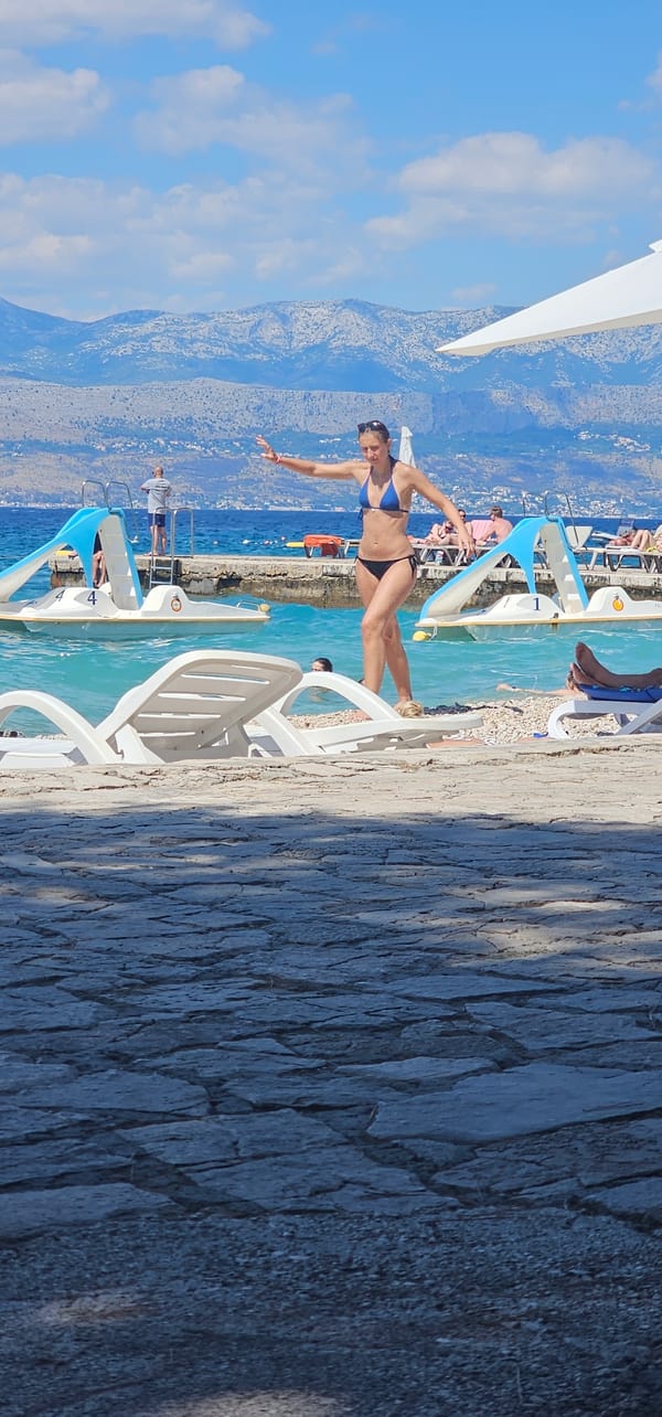 A laid-back summer day along the Supetar waterfront