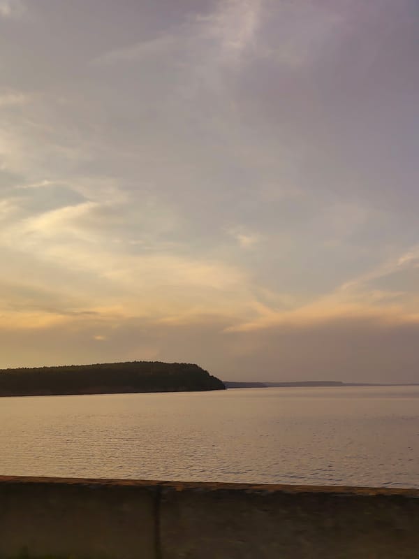 Evening waterfront scenes documented along Kama River, Chaikovsky