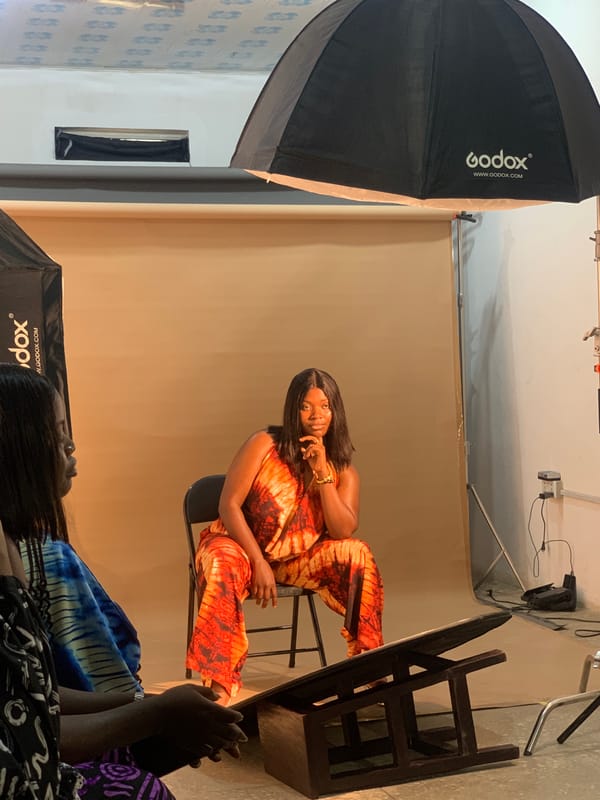 Photography studio session documented in Gura Top, Nigeria
