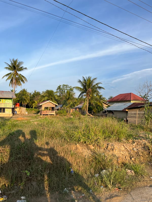 Rural Indonesian villages show daily life and structural damage