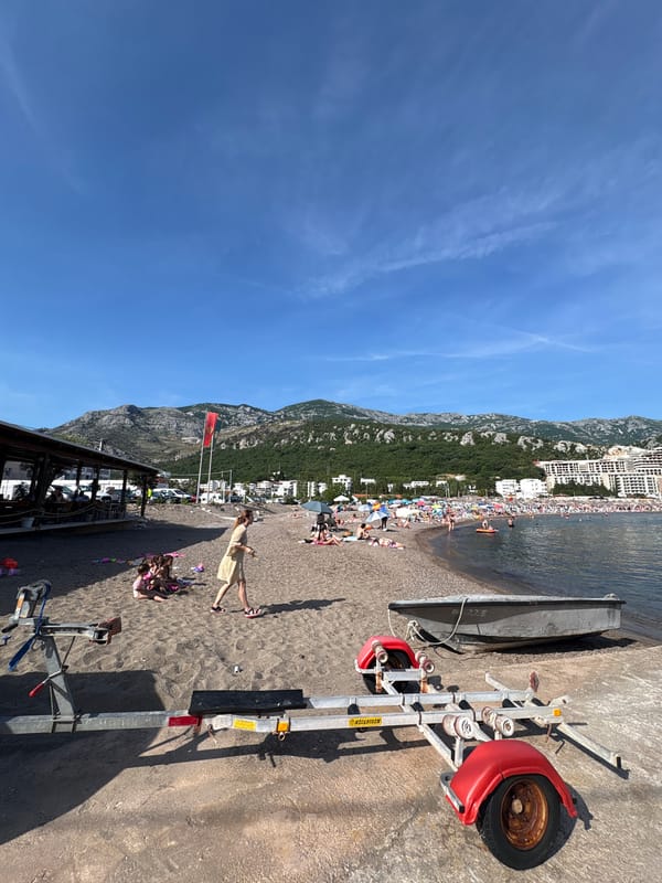 Summer Beach Day Unfolds at Čanj, Montenegro Coast