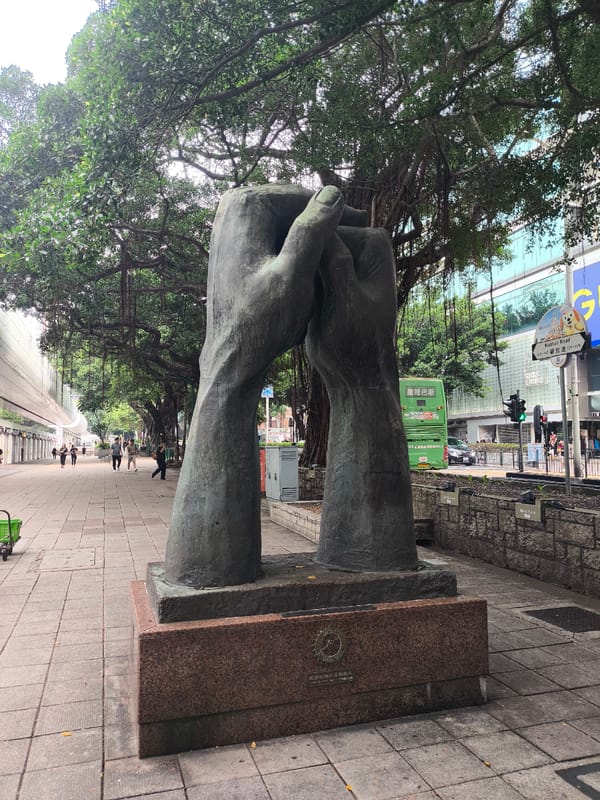 Comic character statues and sculptures documented at Kowloon Park