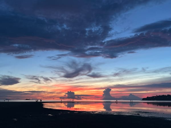 Koh Phangan beach sunset, shot from multiple angles