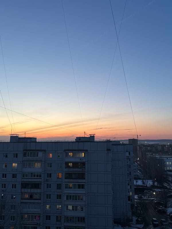 Casual daily life moments captured in Chaikovsky, Russia