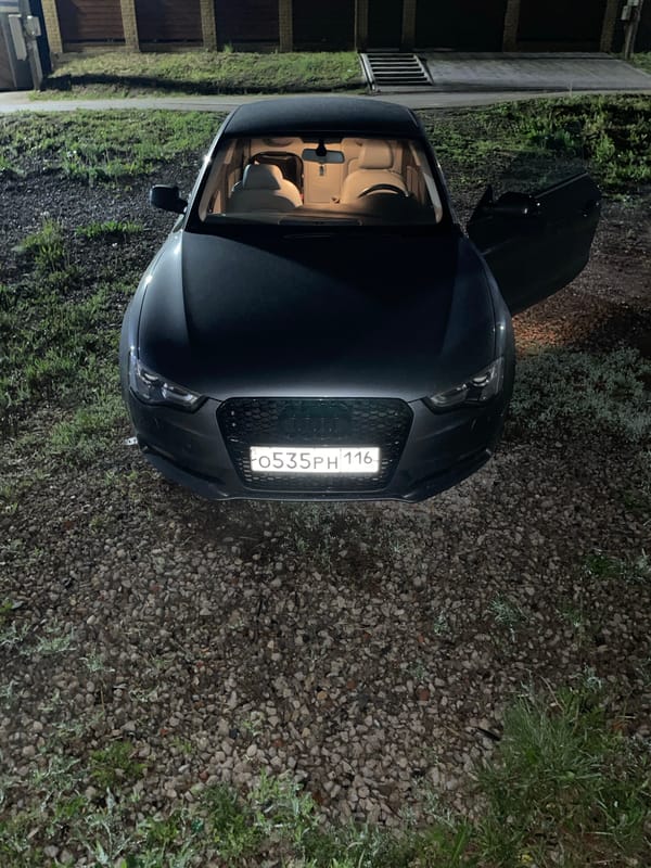Man stands on car roof in Russian village