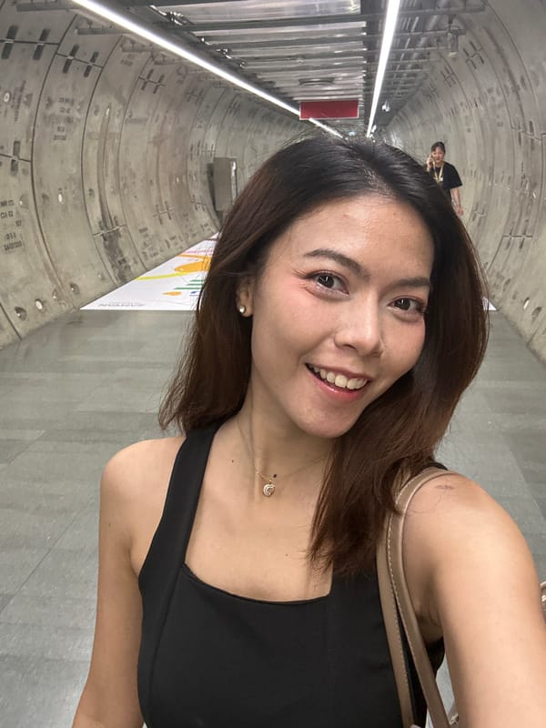 Selfies and errands around Samyan Mitrtown, Bangkok
