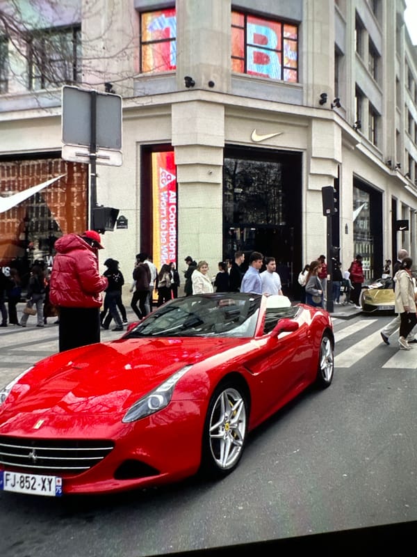Red Ferrari spotted parked outside Nike store in Chișinău