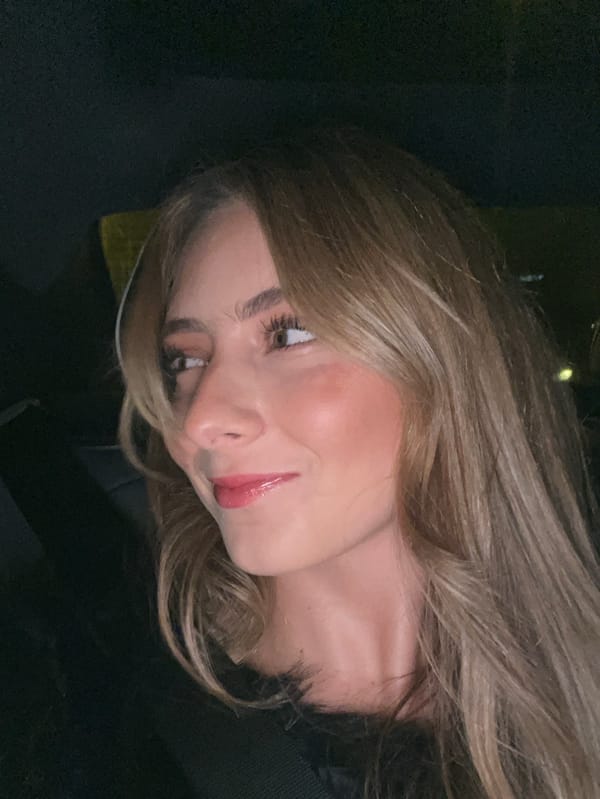 Woman photographed in car portrait in Madrid at night