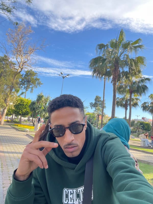 Vintage car spotted parked among modern vehicles in Tangier