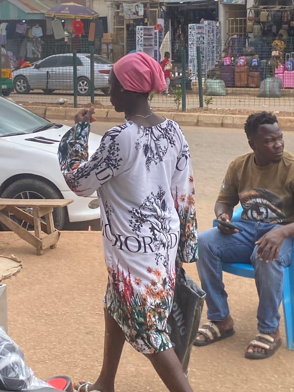 Morning street life and market activity in Bukuru, Nigeria