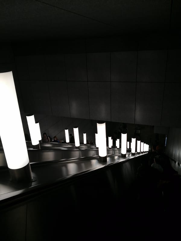 Moscow Metro Station Operations Documented During Midday Transit Period