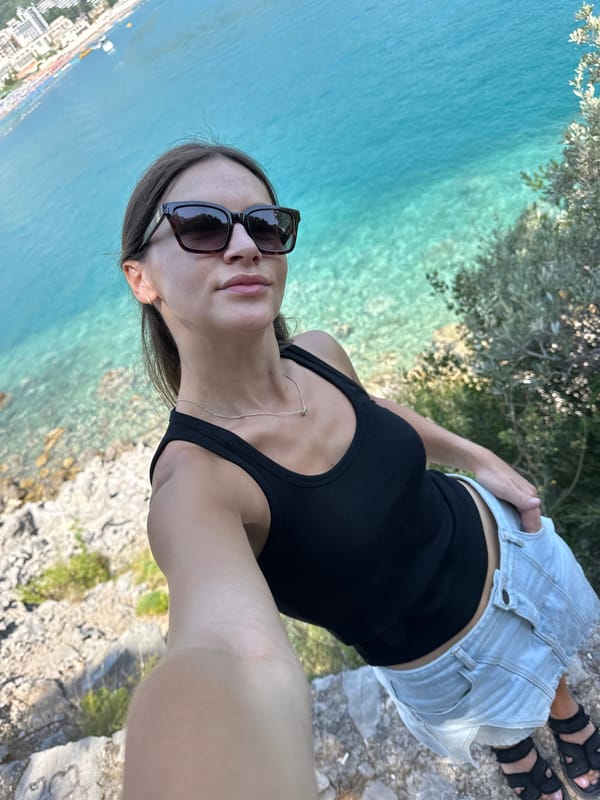Sunny afternoon on the Montenegrin Riviera near Budva