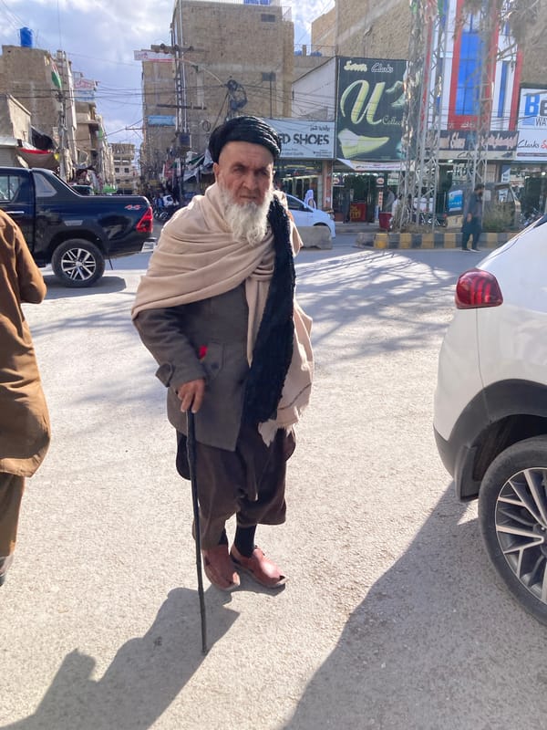 Ordinary street life documented across Quetta City