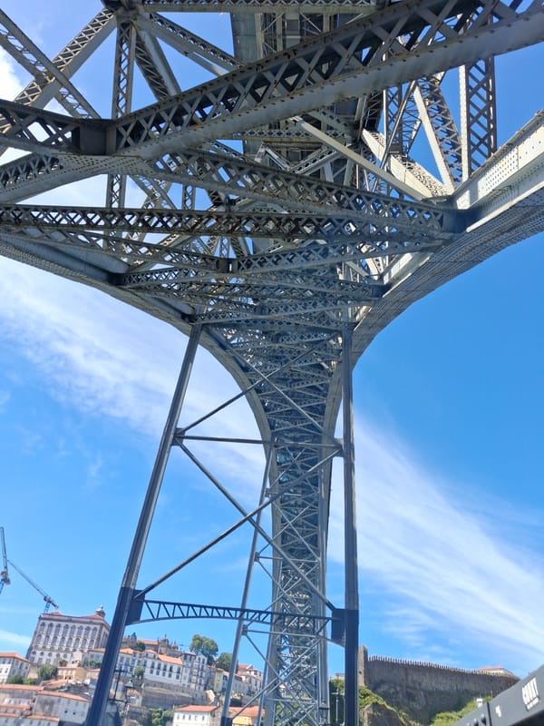 Porto's Dom Luís Bridge and Douro River documented from multiple angles