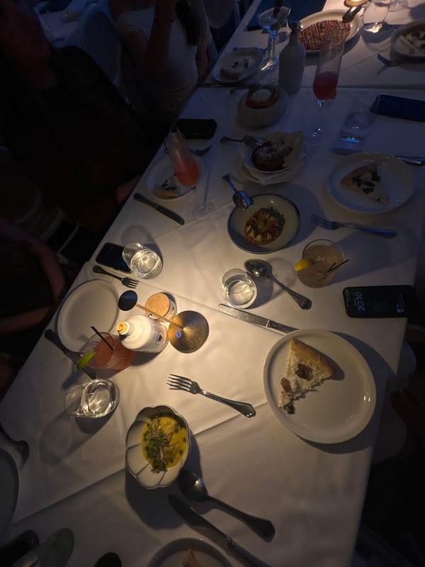 Late-night birthday dinner out in Miami