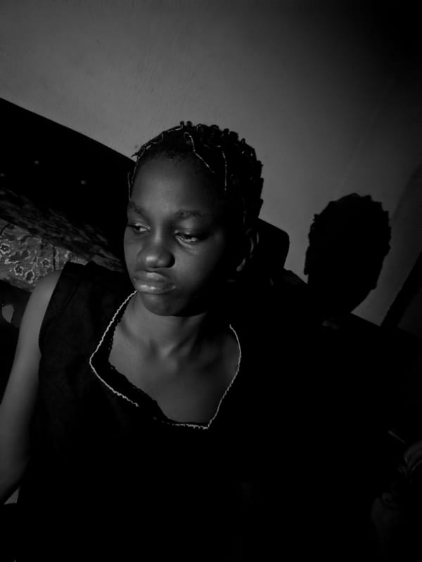 Black and white photo session captured in Asaba, Nigeria