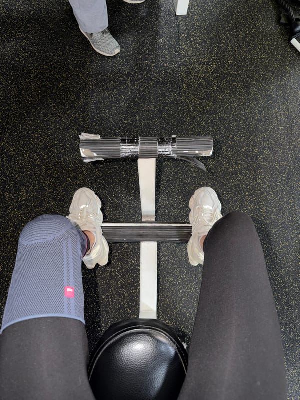 Early morning gym workout recorded in Sofia, Bulgaria