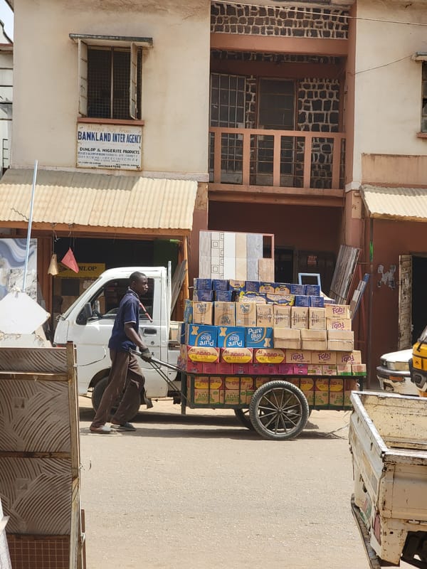 Street commerce and daily trade activity observed in Maiburiji