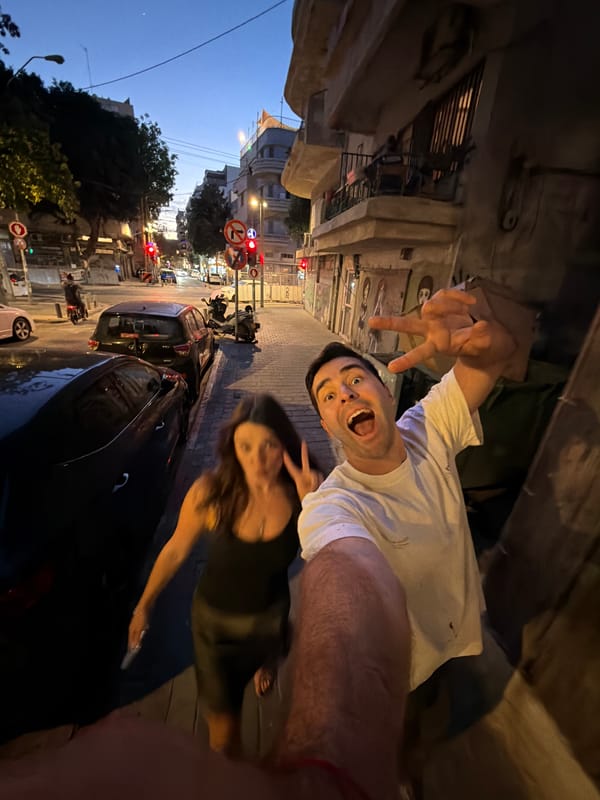Casual street moments captured across Tel Aviv afternoon