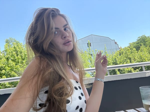 Woman documents morning routine through selfies in Plovdiv apartment