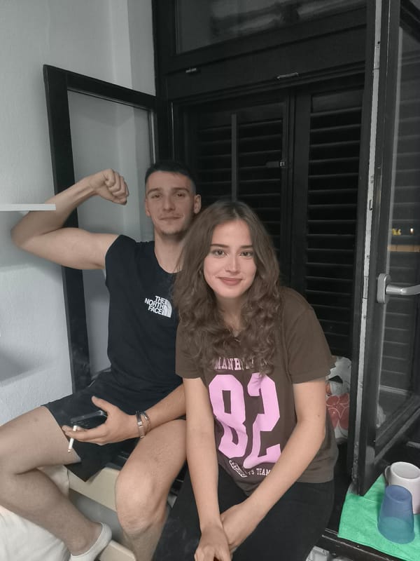 Young Adults Socialize in Cetinje Dormitory Rooms Evening