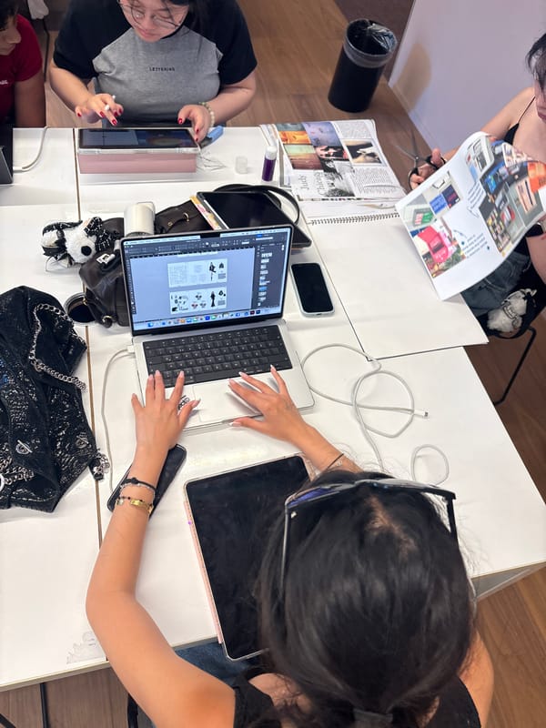Creative workshop session documented in Milan studio space