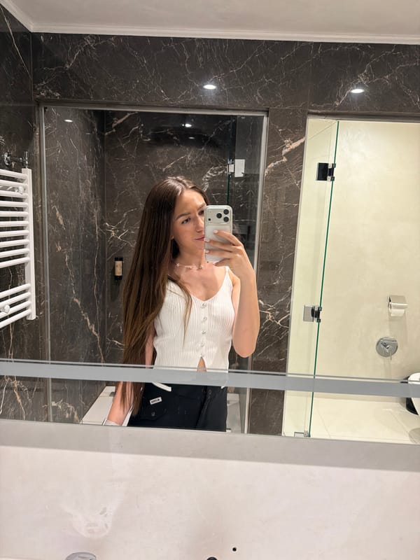 Café stop and bathroom selfies in Hisarya, Bulgaria