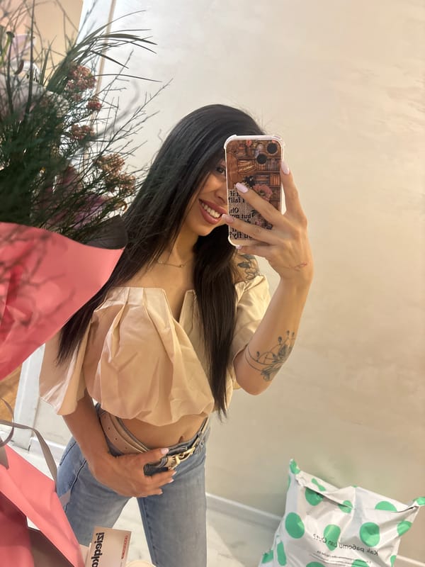 Woman Takes Bathroom Selfies in Pazardzhik, Bulgaria