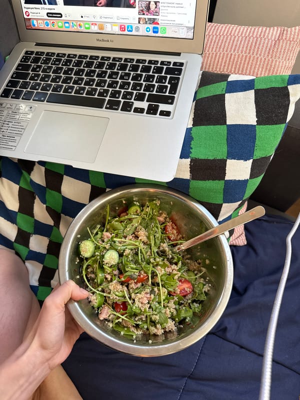 Woman's afternoon documented across indoor spaces in Tel Aviv
