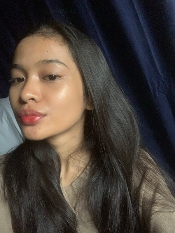 Morning selfie session in Sungai Meriam, Indonesia