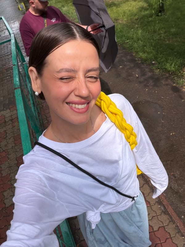 Rainy morning vibes on the streets of Krasnoyarsk