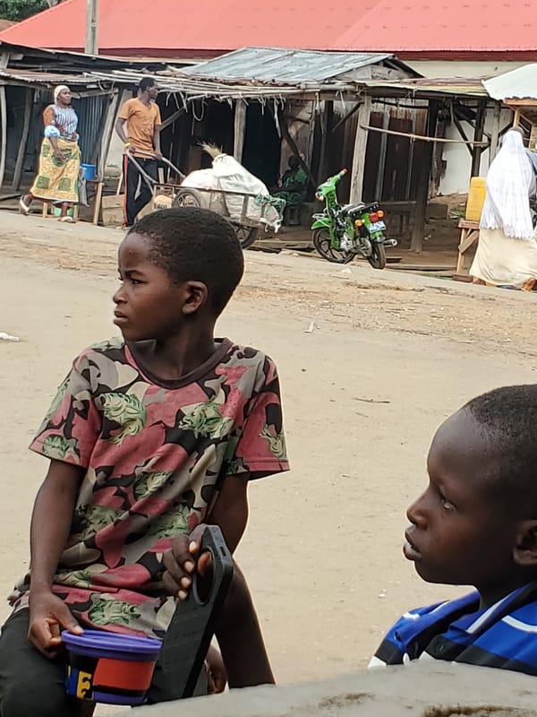 Morning street life unfolds in Mararaba, Nigeria